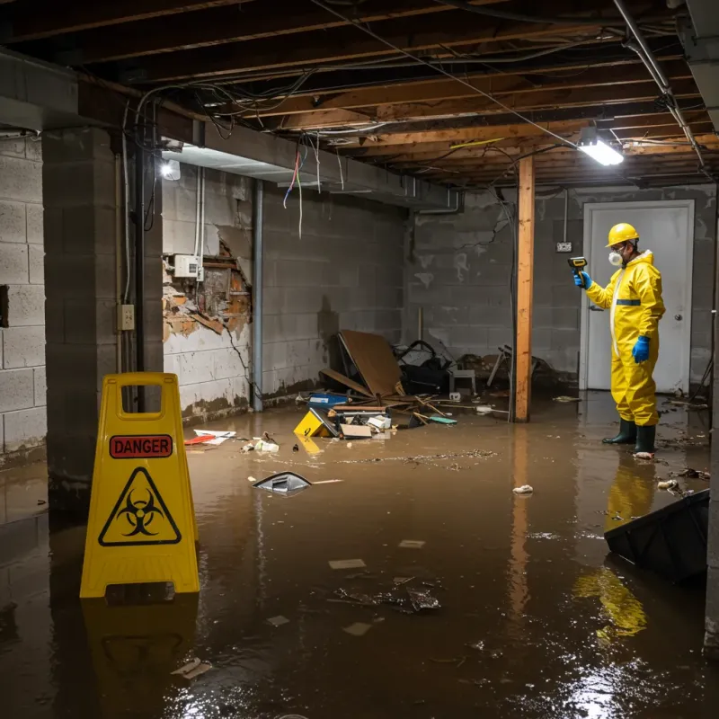 Flooded Basement Electrical Hazard in De Baca County, NM Property